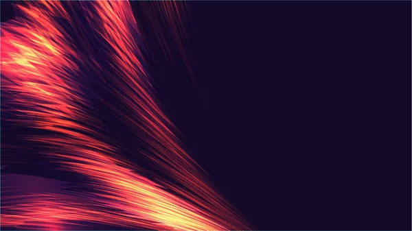Textur abstrakt röd Bourgogne kosmiska magiska glödande ljusa lysande neon linjer av spiraler vågor av remsor av trådar av energimönster och kopiera utrymme. Bakgrunden. Vektorillustration — Stock vektor