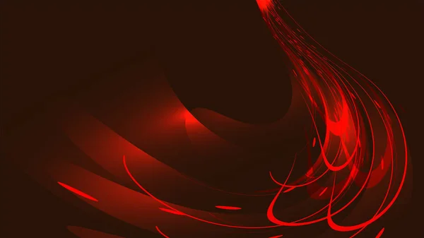 Textuur abstracte rode Bourgogne kosmische magische gloeiende helder stralende neon lijnen van spiralen golven uit stroken draden van energiepatronen en kopie ruimte. De achtergrond. Vectorillustratie — Stockvector