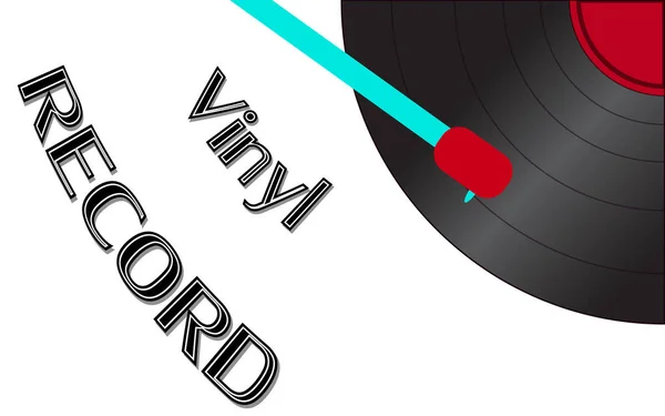 Musical audio est un ancien disque de vinyle ancien rétro hipster vintage et un disque de vinyle d'inscription sur le fond des années 50, 60, 70, 80, 90 et l'espace de copie. Illustration vectorielle — Image vectorielle