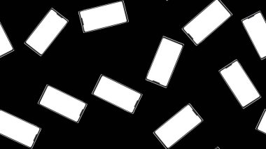 Doku, seamless modeli modern trendy güzel parlak pahalı akıllı gerçekçi izometrik surround akıllı telefonlar, cep telefonları, touchscreen aygıt. Arka plan.