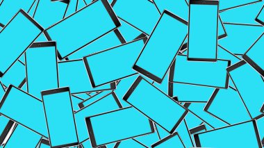 Doku, seamless modeli modern trendy güzel parlak pahalı akıllı gerçekçi izometrik surround akıllı telefonlar, cep telefonları, touchscreen aygıt. Arka plan