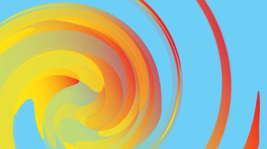 Sarı soyut, kozmik enerjik büyülü güzel parlak renkli bubbles bubbles daireler satırları çizgili spiraller ve geometrik şekiller arka plan doku var. Vektör çizim