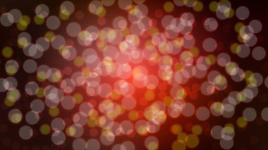 Soyut Kırmızı bokeh etkisi ile arka plan bulanık. Büyülü parlak festival çok renkli güzel Hafif lekeler ile parlak parlayan daire yuvarlak. Doku. Vektör çizim