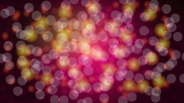 Abstract purple blurred background with bokeh effect. Magical bright festive multicolored beautiful glowing shiny with light spots, round circles. Texture. Vector illustration — Stock Vector