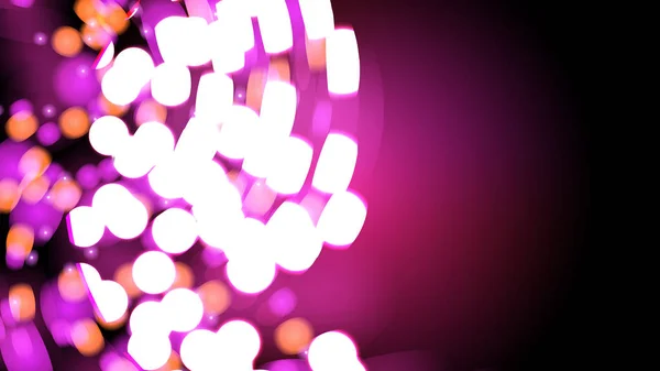 Schöne abstrakte lila glühend glänzende Farbtextur verschwimmt mit Bokeh-Effekt aus Kreisen und Linien, geometrischen Formen und Kopierraum. Hintergrund. Vektorillustration — Stockvektor