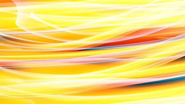 Beautiful bright motley yellow orange abstract energy magical cosmic fiery neon wall of lines and stripes, waves, flames on a black background and copy space. Vector illustration — Stock Vector