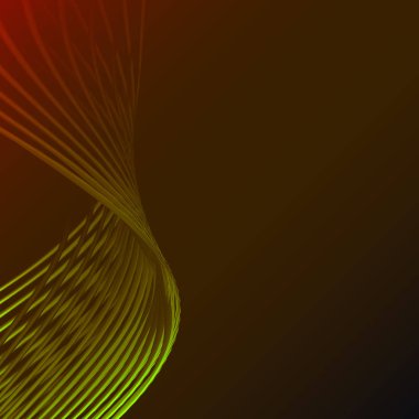 Güzel yeşil soyut büyülü enerji elektrik sarmal çizgiler, şeritler, sopa, yeşil bir arka plan üzerinde parlayan parlayan çubuklar kozmik yangın kafesler bükülmüş. Vektör çizim. Doku