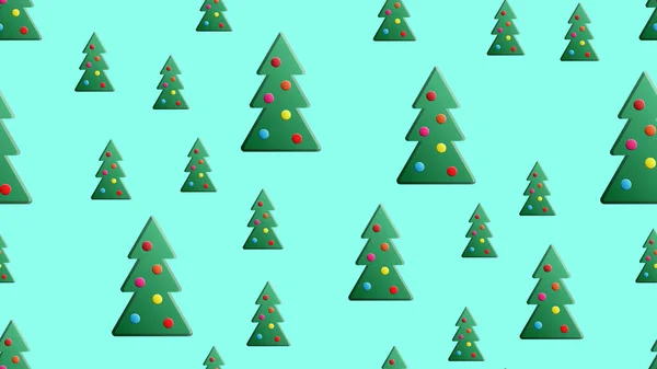 Ingenuo vector de Navidad patrón sin fisuras con árboles y nieve. Textura simple de Navidad. Patrón de Navidad. Árboles de Navidad. Papel de embalaje — Vector de stock