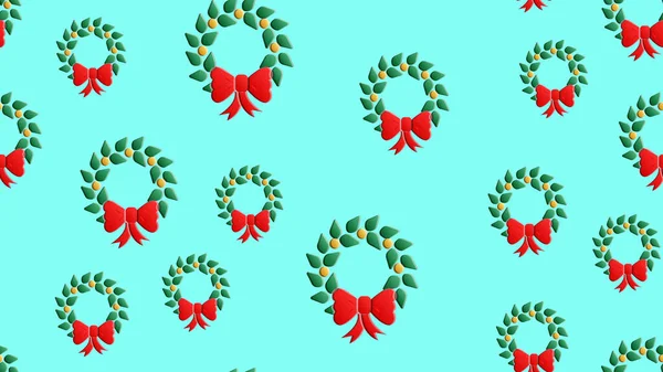 ホリーベリーとクリスマスシームレスなパターン。ベクトル背景 — ストックベクタ
