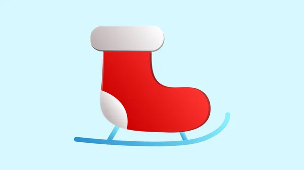 Icono de patines. Ilustración plana del icono del vector de patines para el diseño web — Vector de stock