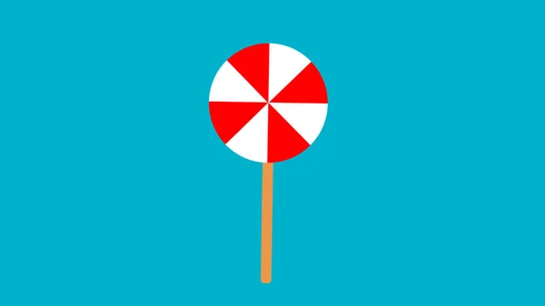 Lollipops dulces y fondo de bokeh, ilustración vectorial — Vector de stock