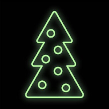 Kırmızı duvara karşı noel tabelası. Vektör İllüstrasyonu