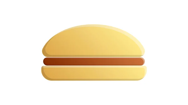 Een cheeseburger. Handgetekende vector illustratie in cartoon stijl. Geïsoleerd op witte achtergrond. Ontwerp voor banner, poster, kaart, print, menu — Stockvector