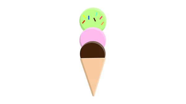 Морозиво на паличці Векторний дизайн значка. Фрукти, об'єкт — стоковий вектор