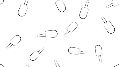 Tatlı Dondurmanın Kusursuz Şablonu 'nun vektör çizimi. Vektör arkaplanı