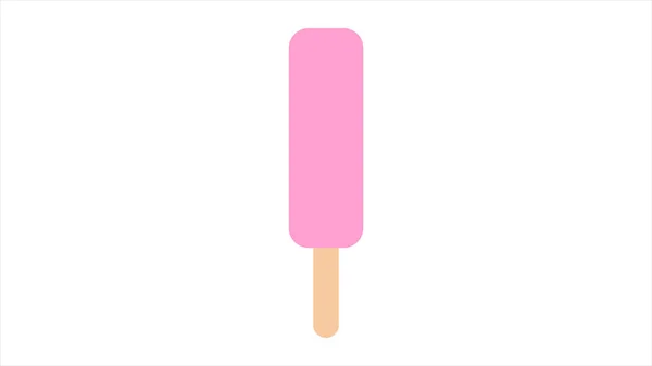 赤い棒のアイスクリーム、イチゴのピクルのイラスト。カタログ、情報および制度材料に最適です。 — ストックベクタ