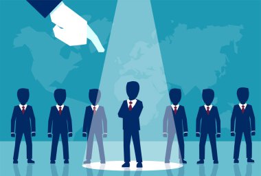 Kırpma kurumsal patron adayları satırdan bir nitelikli adam seçme vektör tarzı