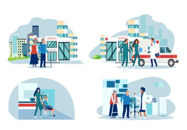 Yaşlı insanların vekiliyim. Büyükannem ve büyükbabam hastaneye yatırıldı. Doktor ve hemşireler de yardım etti. 