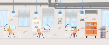 Modern bir açık alan içi ofis içi taşıyıcısı 