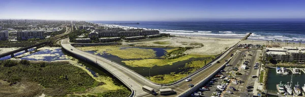 Dies Ist Ein Bild Luftpanorama Des Ozeans Kalifornien Usa — Stockfoto