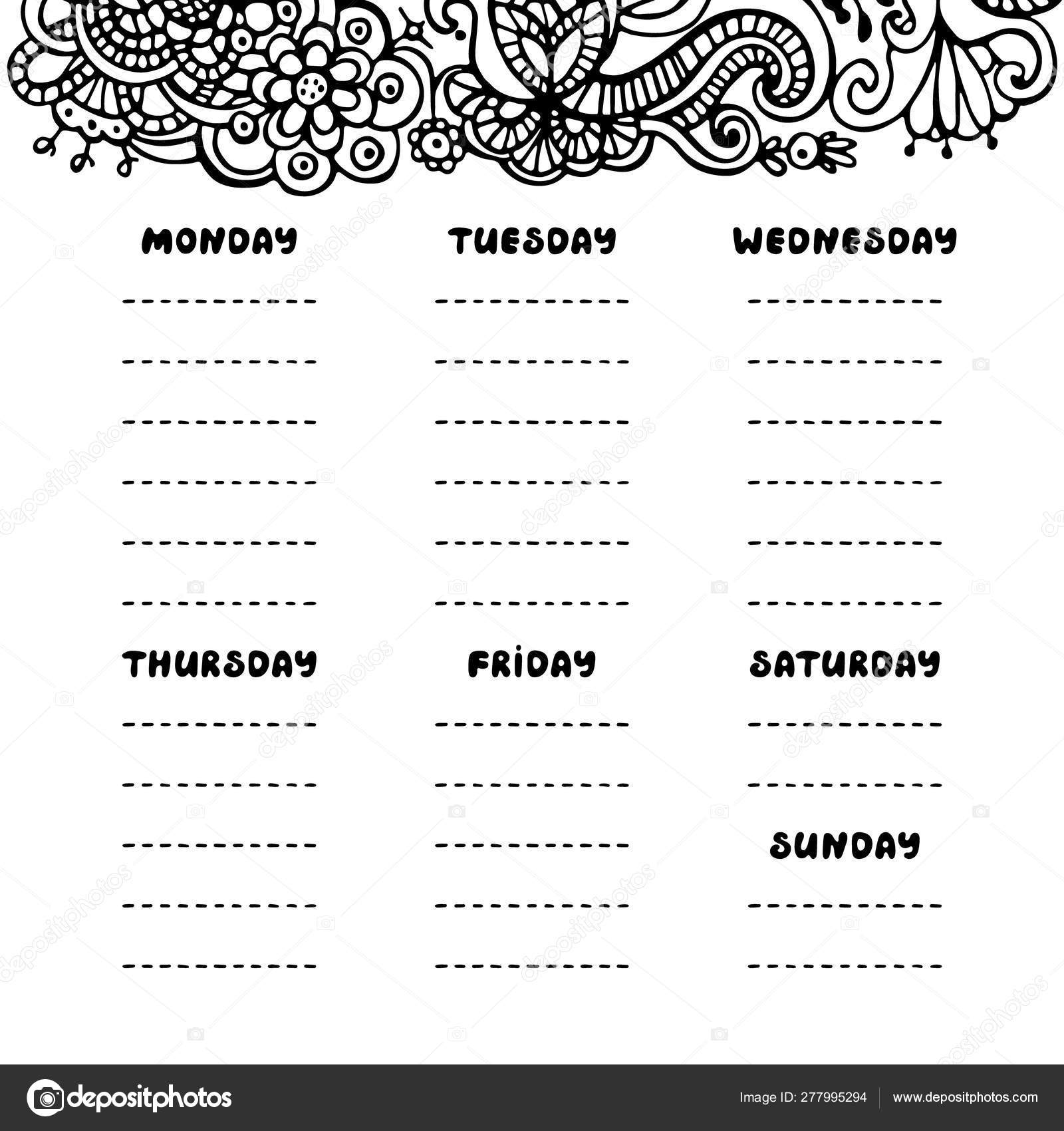 Printable Weekly Agenda Bullet Journal Style