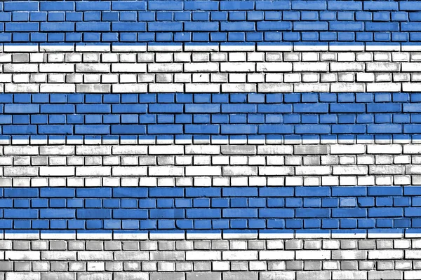 Flag Tallinn Painted Brick Wall — Stock Photo, Image