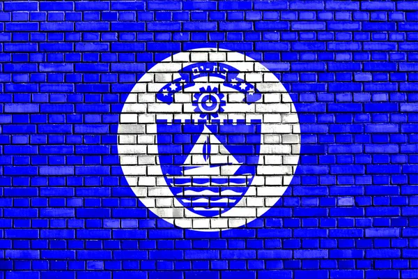 Duvara boyanmış Yarasa Yam bayrağı