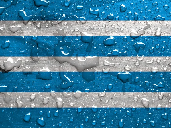 Флаг Большинства Капельками Дождя — стоковое фото