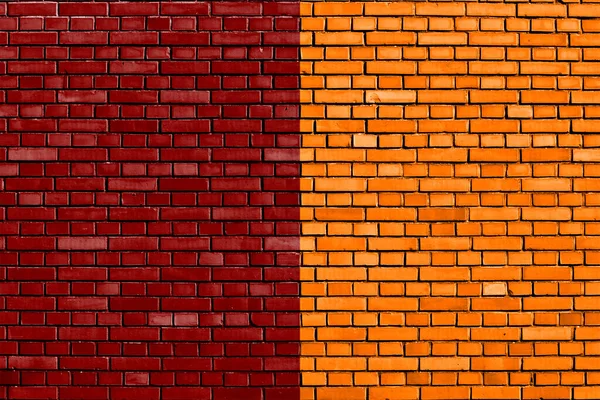 Flaga Rzymu Malowane Ścianie Cegły — Zdjęcie stockowe