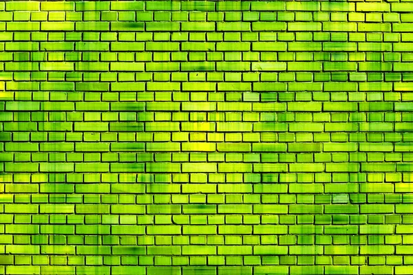 green brick wall background