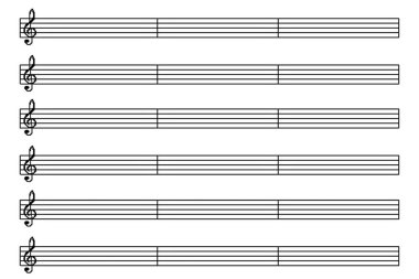 boş müzik sayfası arkaplanı