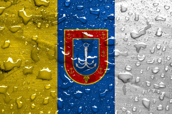 Flag Odessa Oblast Rain Drops — Stock Photo, Image