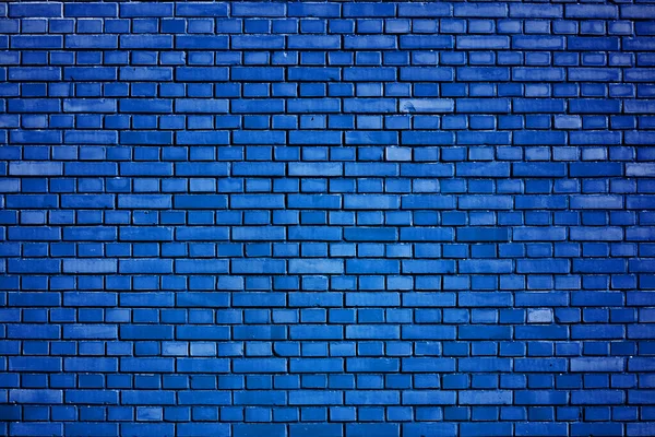 Abbagliante Sfondo Muro Mattoni Blu — Foto Stock