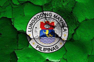 Çatlak duvarda Manila bayrağı