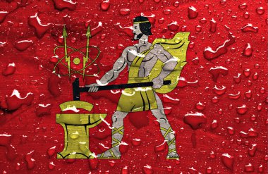 Yağmur damlalı Elektrostal bayrağı