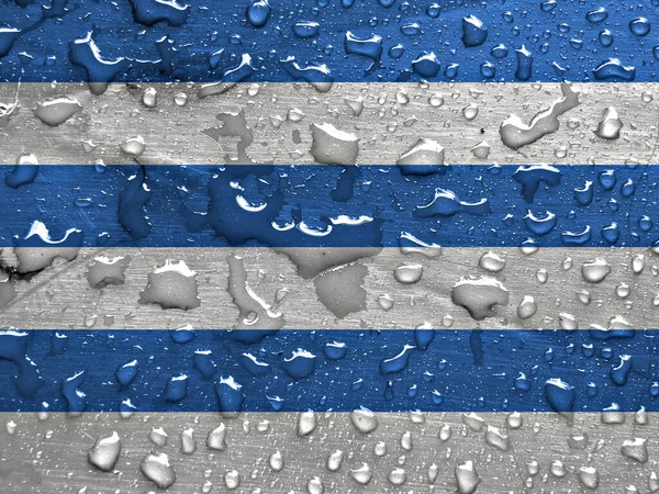 塔林国旗 有雨滴 — 图库照片