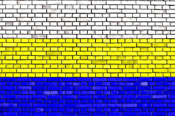 Прапор Бакара Намальований Цегляній Стіні — стокове фото
