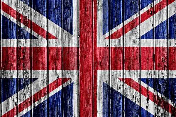 Flag United Kingdom Painted Wooden Frame — Stock Photo, Image