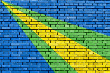 Tuğla duvara Zeewolde bayrağı çizildi