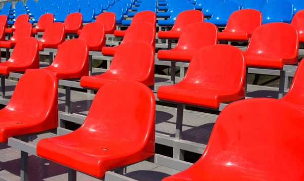 Fotele Tworzyw Sztucznych Stadion — Zdjęcie stockowe