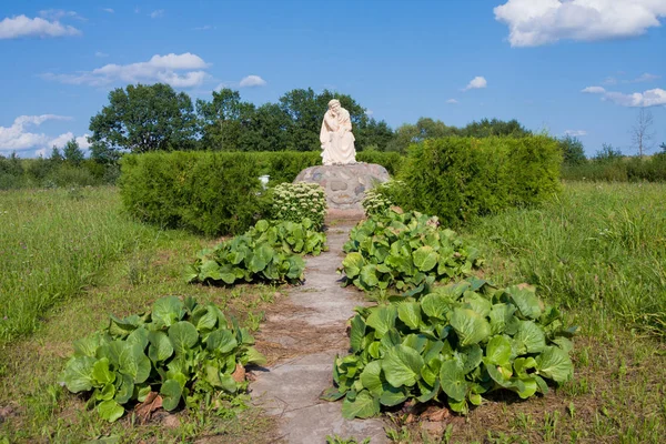Mosar Bielorrusia Agosto 2018 Estatua Jesús Hermoso Parque Con Esculturas —  Fotos de Stock