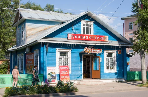 Veliky Ustyug Vologda Region Russia August 2018 Old Wooden House — Stock Photo, Image