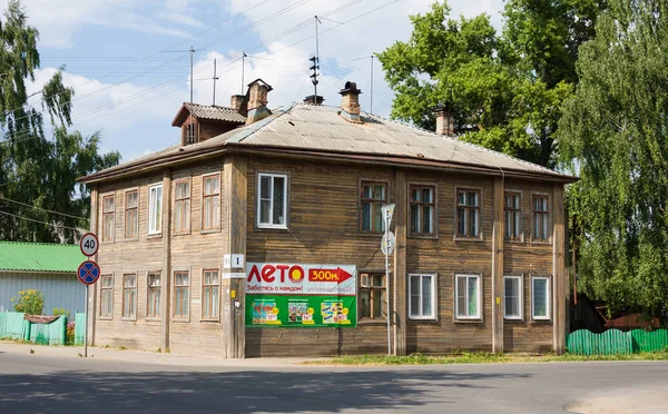 Velikij Ustyug Vologodská Oblast Rusko Srpna 2018 Starý Dřevěný Dům — Stock fotografie