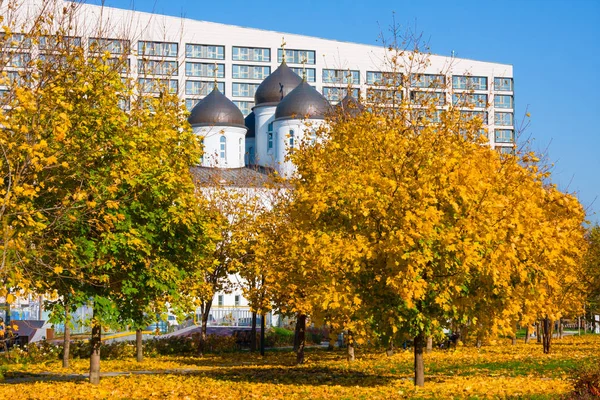 Tempelkomplex Von Sergey Radonezhsky Auf Dem Chodynka Feld Moskau Russland — Stockfoto