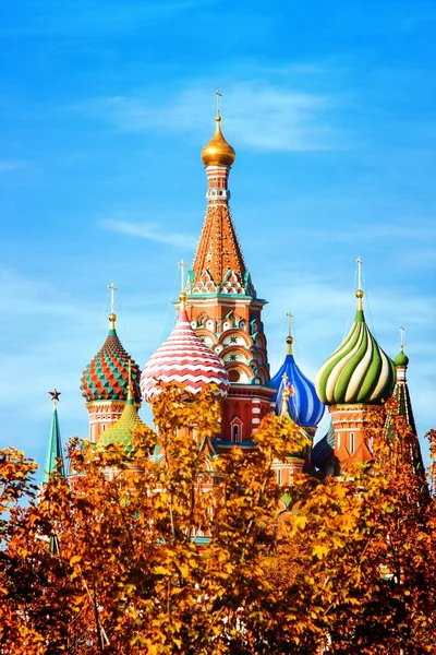 Catedral Basilio Santísima Iglesia Plaza Roja Moscú Rusia — Foto de Stock