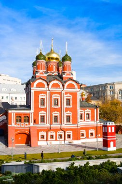 Znamensky sonbahar katedralde. Moscow, Rusya Federasyonu