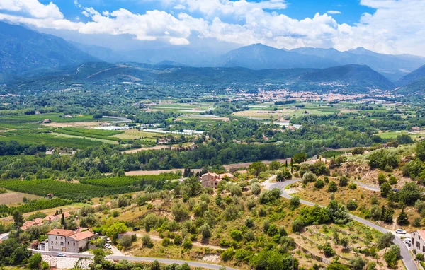 Vistas Languedoc Rosellón Desde Aldea Eus Francia —  Fotos de Stock