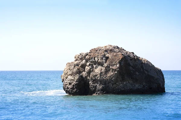 Láska Beach Rock Aphrodite Rodišti Afrodíté Poblíž Paphos City Rock — Stock fotografie