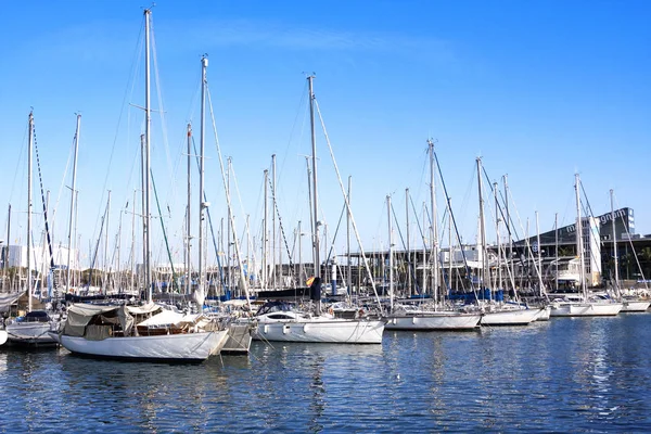 Barcelona Spanien Januari 2019 Port Vell Barcelona Gamla Hamnen Barcelona — Stockfoto