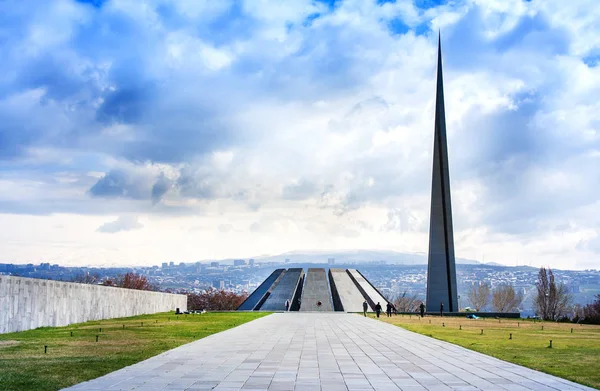 Yerevan Armenia March 2018 Tsitsernakaberd Genocide Memorial Complex Armenia Official — Stock Photo, Image